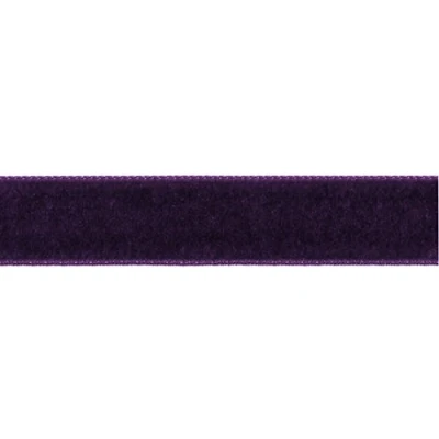 Image of Berisfords Velvet Ribbon, Plum, 10.2 x 5.6 cm