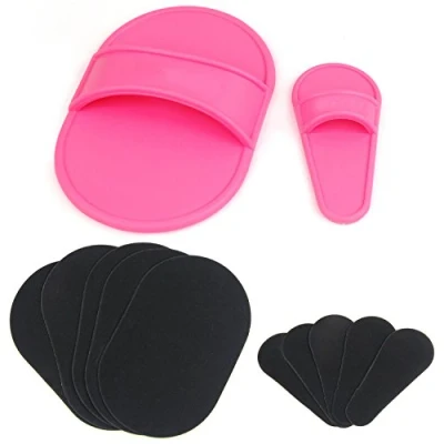 Image of Exfoliating Hair Removal Pads x10 x2 Buffer Pad Holders x5 Large &amp; Small Smooth Skin on Legs Arms Body Unwanted Depilation by TRIXES
