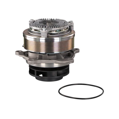 Image of 1949539, 2104577 Water pump FEBI BILSTEIN 101259 Aluminium with gaskets/seals electromagnetic Plastic