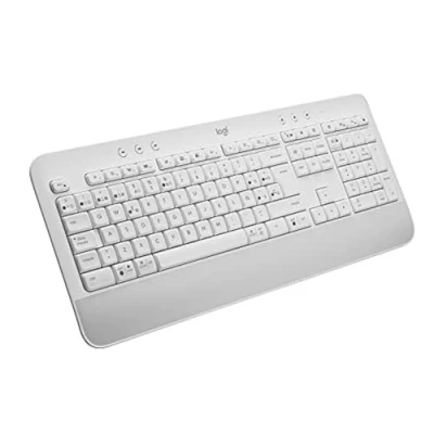 Image of Logitech Signature K650 Wireless Keyboard with Wrist Rest, QWERTY Spanish White