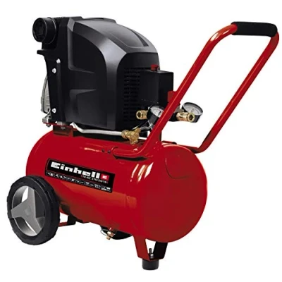 Image of Einhell 24L Oil Lubricated Air Compressor 10 Bar, 145 PSI, 240V, 1800W Long Life Motor, Pressure Reducer, Safety Valve TE AC 270/24/10 Compressed Pump For Workshops, 3 Year Warranty