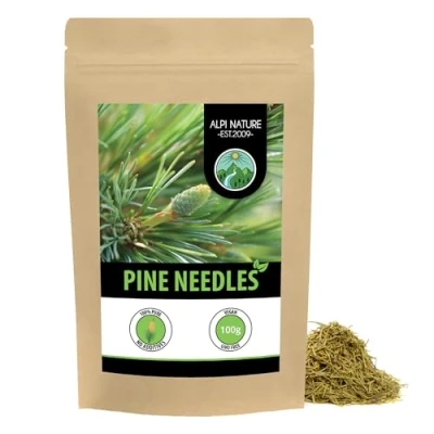 Image of pine needles infusion (100g, 3.5oz), cut, tea, herbal tea 100% natural with no additives