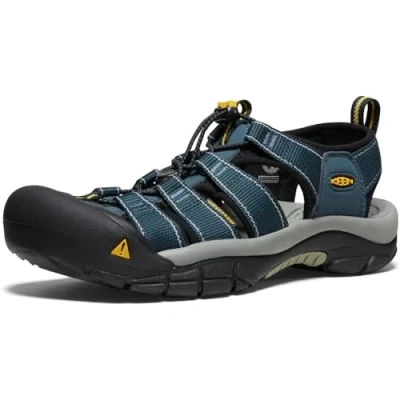 Image of KEEN Men&#039;s Newport H2 Sandal, Navy Medium Gray, 8 UK