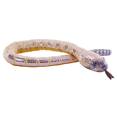Image of Wild Republic Foilkins Snake Rattlesnake, Stuffed Animal, 54 inches, Gift for Kids, Plush Toy, Fill is Spun Recycled Water Bottles