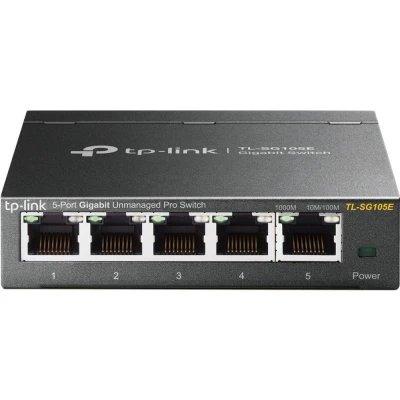Image of TPL TP LINK TL SG105E Network Switch 5 port, Silver/Grey