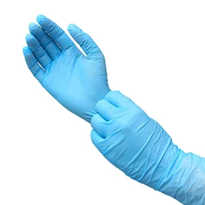 Image of Disposable Nitrile Gloves, Multi Purpose Blue, Latex Free, Powder Examination Non Sterile Pack of 100 (XL)