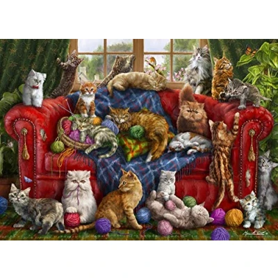Image of Vermont Christmas Company Love My Cats Jigsaw Puzzle 1000 Piece
