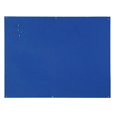 Image of Bi Office Blue Felt Notice Board Unfram