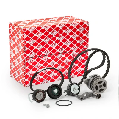 Image of 36198119E water pump + Timing Belt Kit FEBI BILSTEIN 45131 with 130, 58 VOLKSWAGEN: Golf 4, Bora Saloon, Polo III Hatchback, AUDI: A2