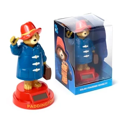 Image of Puckator Paddington Bear Solar Pal Home Office Table Desk Dashboard Car Decor Decoration Gift Ideas Gifts For Teenage Old Boy Girl Dad Mums Powered KIds Toys Toy Figure Figures