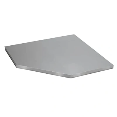 Image of Bunker Modular Stainless Steel Worktop for Corner Cabinet, 865mm