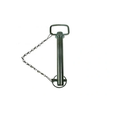 Image of 16mm x 165mm DROP HANDLE TOW HITCH PIN WITH LINCH &amp; CHAIN MP44341B MAYPOLE