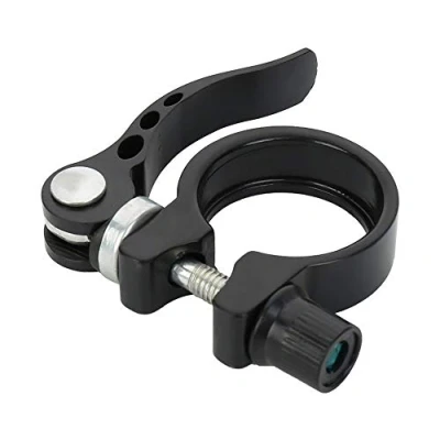 Image of IKAAR 31.8mm Bike Seat Post Clamp Aluminium Alloy Seatpost Collar Fit for 27.2mm 28.6mm Black