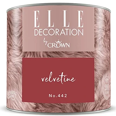 Image of ELLE Decoration Paint, Velvetine No.442 125ml Luxurious, Matt Emulsion Sample for Interior Walls and Ceilings