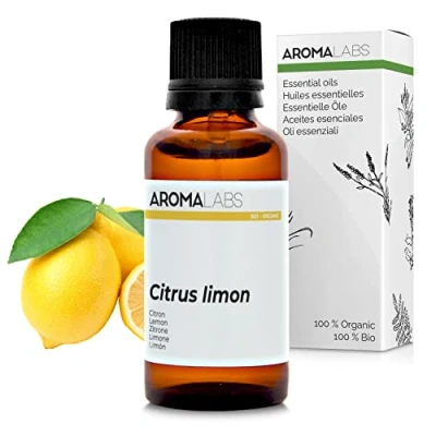 Image of BIO Lemon Essential Oil 30mL 100% Pure, Natural, Chemotyped and AB Certified AROMA LABS (French Brand)