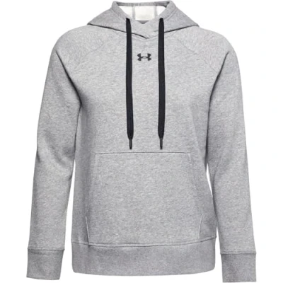 Image of Under Armour Rival Fleece Hb Hoodie Warm up Top, Women Grey, Steel Medium Heather / Black (035), XS