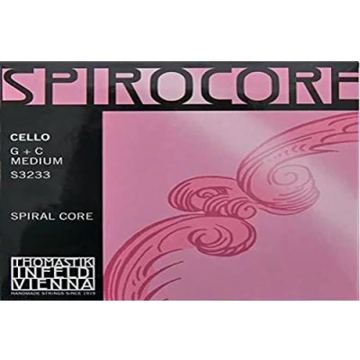 Image of Thomastik Einzelsaite für Cello 4/4 Spirocore A Saite Spiralseilkern, Chrom umsponnen, weich
