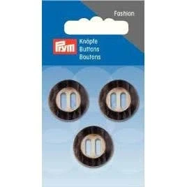 Image of 318103 Button 2 Hole Imitation Stag Horn 20 mm