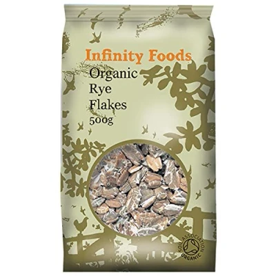 Image of Infinity Foods Organic Rye Flakes, 500g