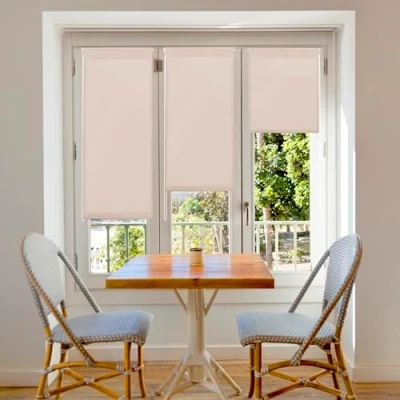 Image of Blindecor Plain Aure “No Tools Required. Translucent Roller Blind, Light Brown, 42x180 cm (width x height)