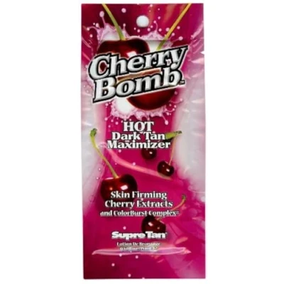 Image of Supre Tan Cherry Bomb Hot Dark Tanning Maximiser with Skin Firming Extracts 15ml sachet