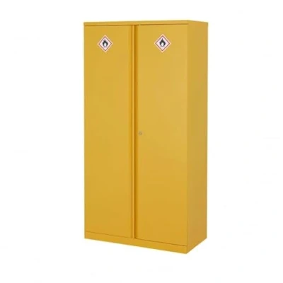 Image of BiGDUG Hazardous Substance Storage Cabinet Metal COSHH Cupboard, HSE Safety 3 Shelf 1800h x 1200w 460d mm