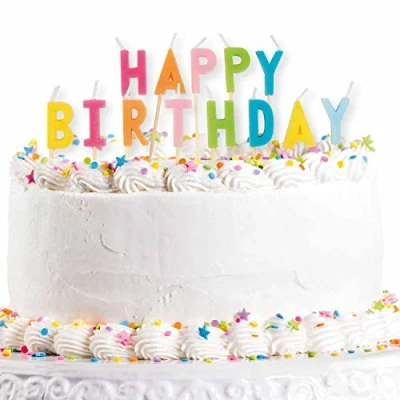 Image of Amscan 9911565 Happy Birthday Pick Candle