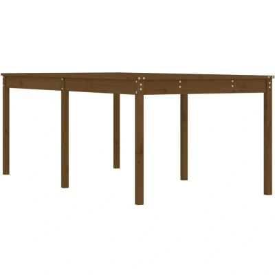 Image of vidaXL Garden Table Honey Brown 203.5x100x76 cm Solid Wood Pine