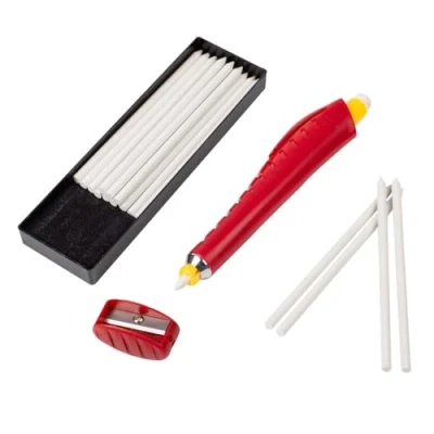 Image of Bohin Chalk Pencil with Holder White, 1 Count (Pack of 1)