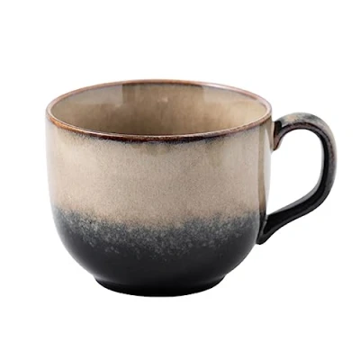 Image of ZPPLD Coffee Mug,450ML Ceramics Cup,Stoneware Mugs,Stoneware Coffee,Large Tea Cups Mugs,Porcelain Mug,Cappuccino (B)