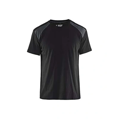 Image of BLÅKLÄDER T Shirt Two Tone Men XXL Black/Dark Grey