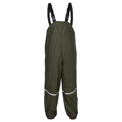 Image of Fort Splashflex Bib &#039;N&#039; Brace Green 11 12 Years Waterproof Kids Overalls Adjustable Braces Windproof and Suits for Children