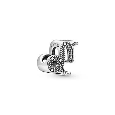 Image of Pandora Moments Women&#039;s Sterling Silver Sparkling Capricorn Zodiac Charm, No Box