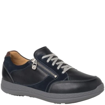 Image of Ganter Men&#039;s Karl Ludwig Sneaker, Dark Blue, 6.5 UK