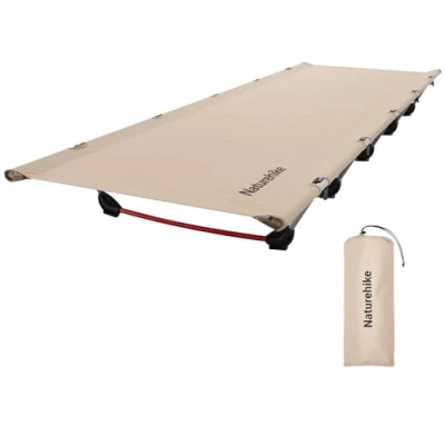 Image of Naturehike Folding Camping Bes,Lightweight Portable Beds for Adults Kids,Folding Guest Bed,Heavy Duty Sturdy Sleeping Cot Supports 330lbs Outdoor,Travel,Office,Festival Green