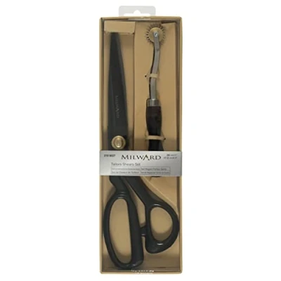 Image of Milward Scissor Gift Set, Black, 28cm Tailors Shears, 17.5cm Tracing Wheel, 2189027