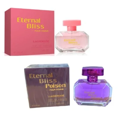 Image of Modaleo 2 Pack Women&#039;s Perfume Eternal Bliss, Bliss Poison Eau de Ladies Parfum Spray Women Fragrance EDP for her 100ml Each