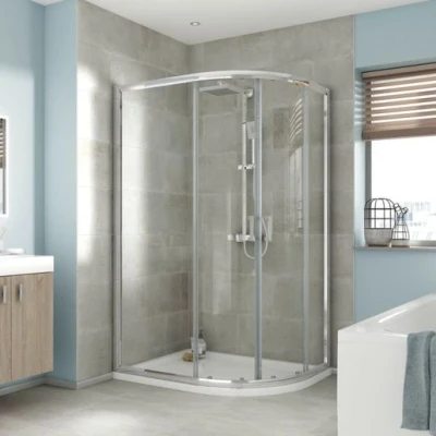 Image of Iflo Edessa Offset Quadrant Shower Enclosure 1200 X 800mm Pack 2 Of