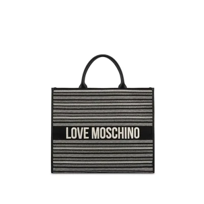 Image of Love Moschino Flower Tote bag, Women&#039;s, Size: One Size, Black
