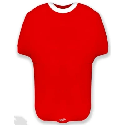 Image of Oaktree 24&quot; Shape Sports Shirt Red Foil Balloon