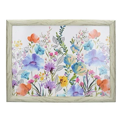Image of Creative Tops Lap Tray with Cushion &quot;Meadow Floral&quot; Design, 44 x 34cm, Multi Colour