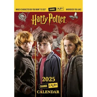 Image of 2025 Calendar Harry Potter Change it Up Month to View A3 Official Product