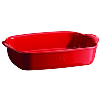 Image of Emile Henry Burgundy Ultime Rectangular Baking Dish 30cm x 19cm