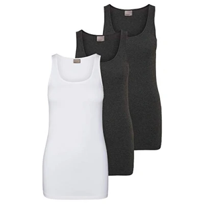 Image of VERO MODA Female Tank top, Pack of 3 Black Large