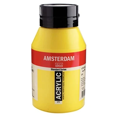 Image of Amsterdam Acrylic 1LTR Paint Primary yellow