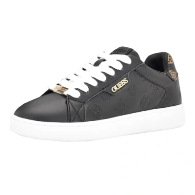 Image of GUESS Women&#039;s Renzy Sneaker, Black, 4 UK