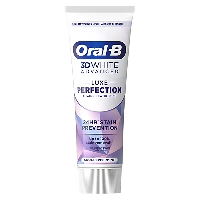 Image of Oral B 3D White Luxe Perfection Whitening Toothpaste 75ml