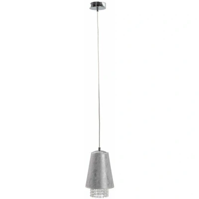Image of Molly Dome Pendant Ceiling Light Crystal Silver, 17cm, 1x E27
