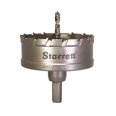 Image of Starrett Carbide Tipped Hole Saw CTD85 TCT Deep Cut Holesaw Cutter For Metal Stainless Steel Iron Aluminium 85mm