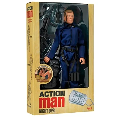 Image of Action MAN from Peterkin Night Ops 12&quot; figure with 30 points of articulation and accessories 4th Generation Special Edition Figures Ages 3+